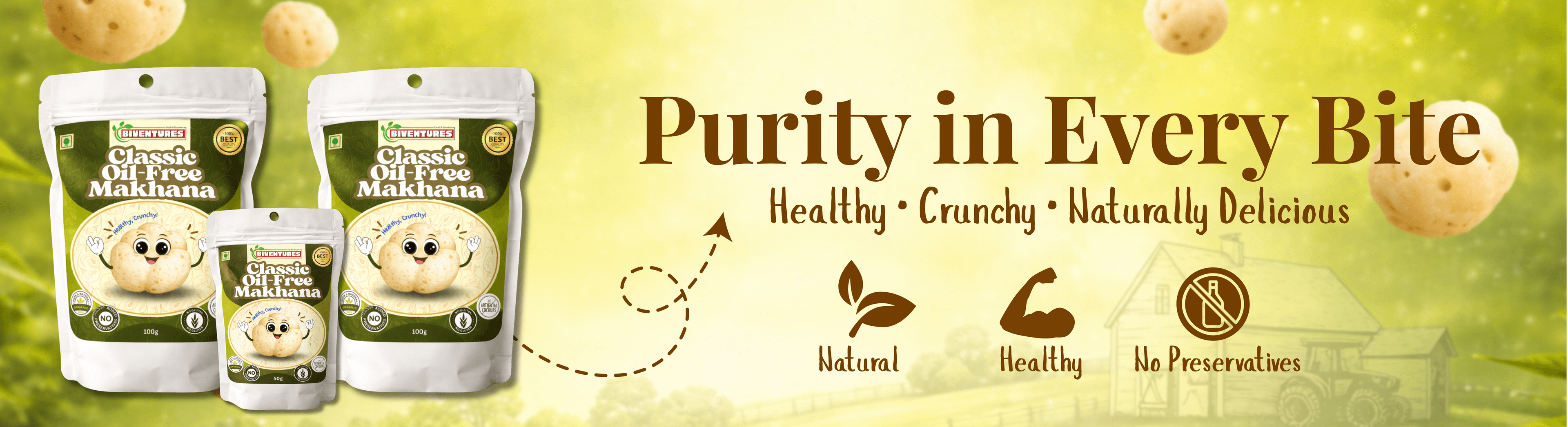 Makhana Purity Banner